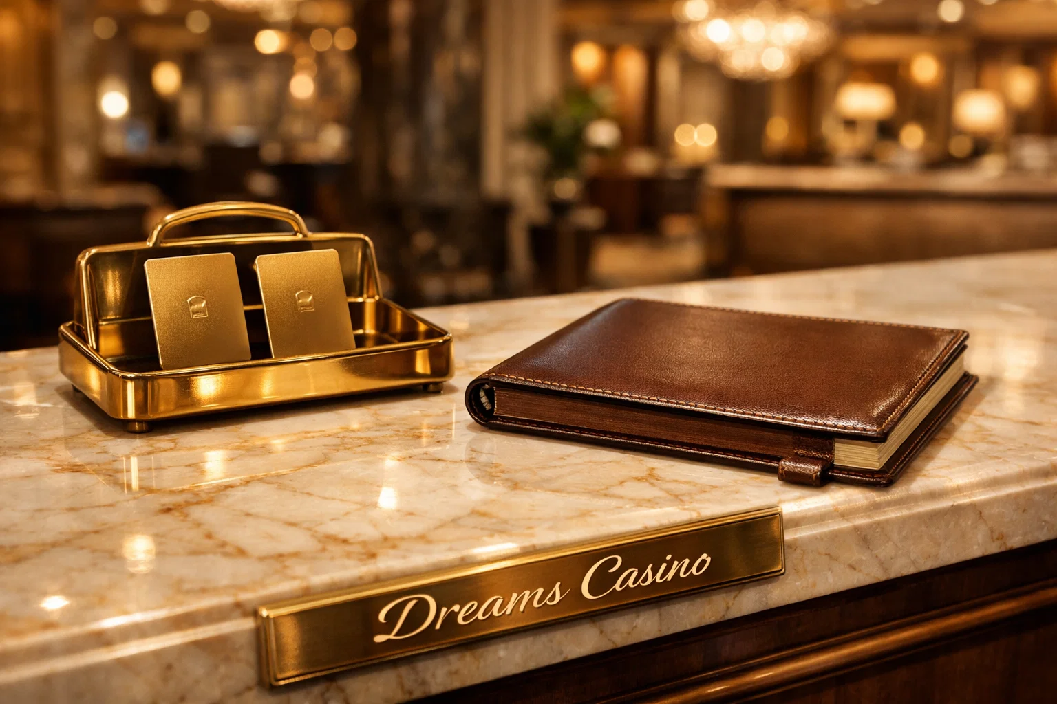 Woman smiling, dreams casino excitement